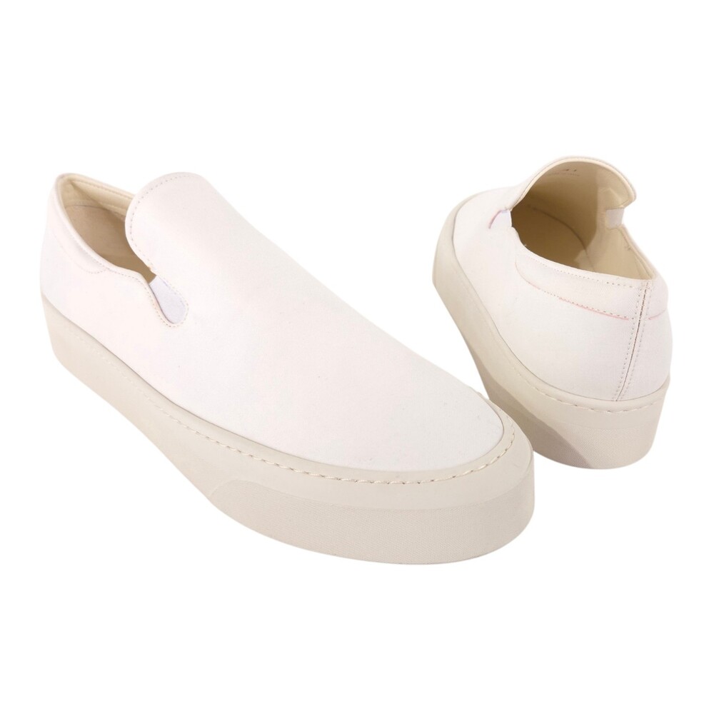 The Row Marie H Slip On Sneakers US 11 EU 41 Womens Ivory Canvas $790